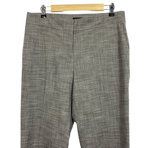 Ann Taylor Factory Julie Dress Pants‎ Ankle Crop Slacks Gray Career Curvy Size 8 - Picture 4 of 9